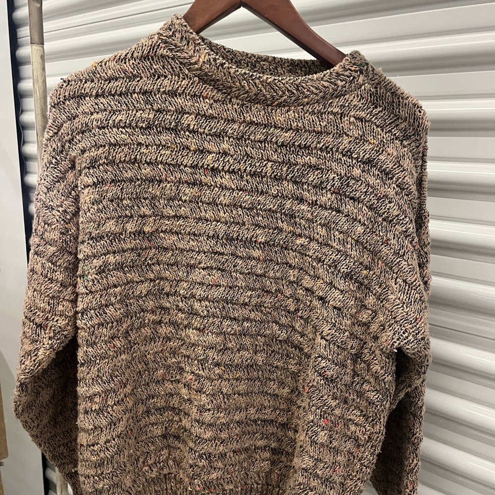 Men's Tony Lambert Brown Knit Sweater